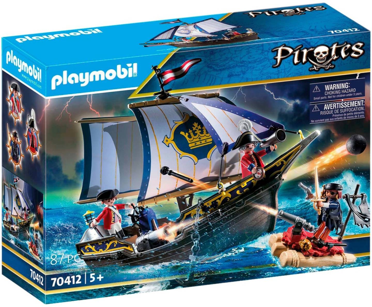 Playmobil Playmobil Pirates - Rotrocksegler (70412)