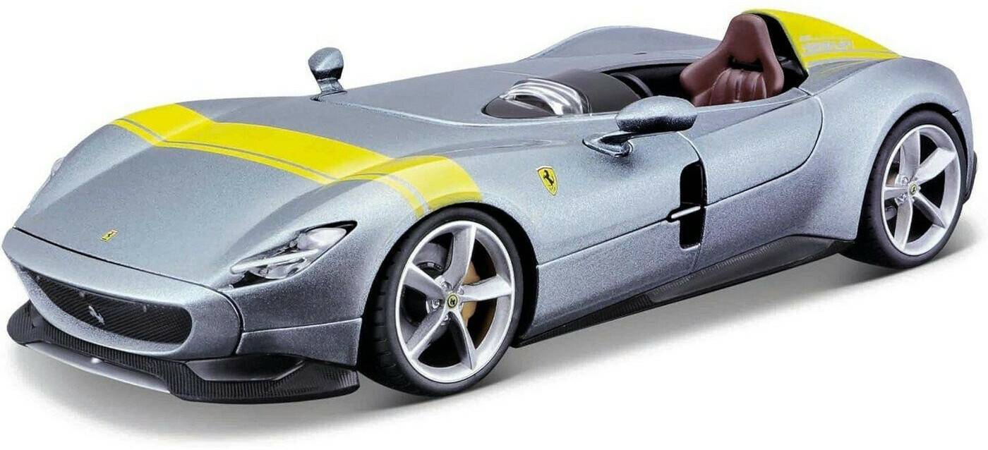 BBurago Modellauto - Ferrari Monza SP1 Signature Edition (silber Maßstab 1:43) Modellfahrzeuge