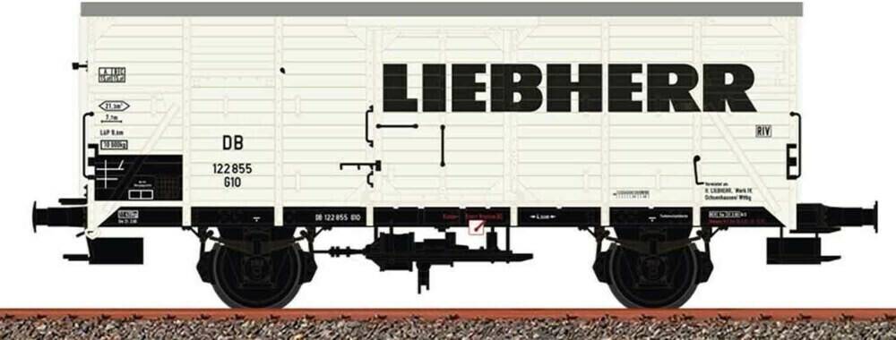 Modelleisenbahnen Brawa Gedeckte Güterwagen G10 "Liebherr", DB, Ep. III (49802)