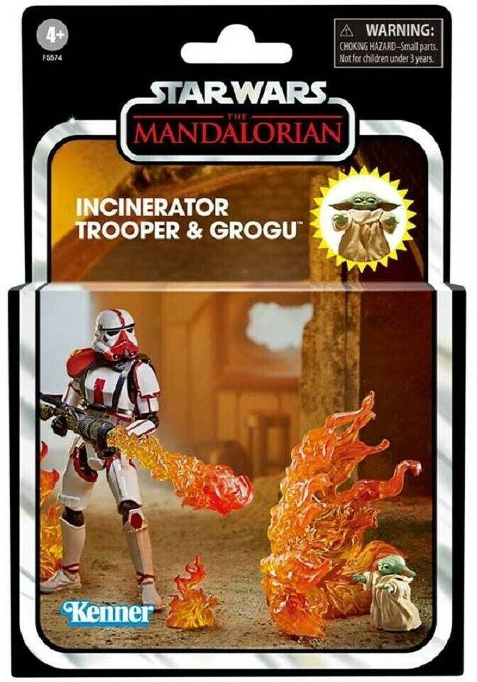 Hasbro Star Wars The Mandalorian - Incinerator Trooper & Grogu Sammelfiguren