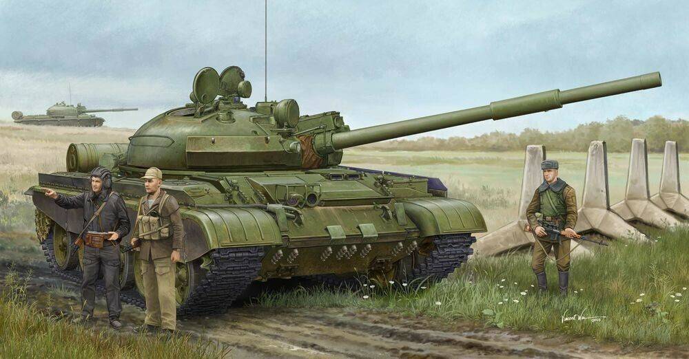 Trumpeter Russian T-62 BDD Mod.1984 (Mod.1962modif modification) (01553) Modellbausätze