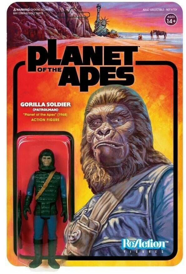 super7 Planet der Affen Gorilla Soldier (Patrolman) 10 cm (SUP7-03438) Sammelfiguren