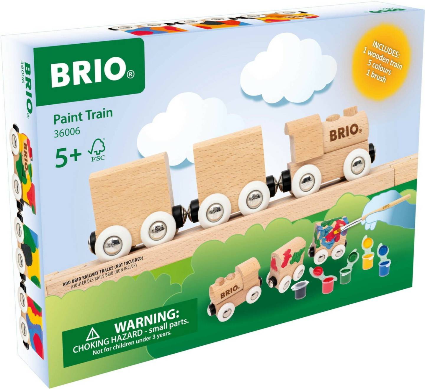 Spielzeug-Fahrzeuge Brio Holzzug zum Anmalen (36006)