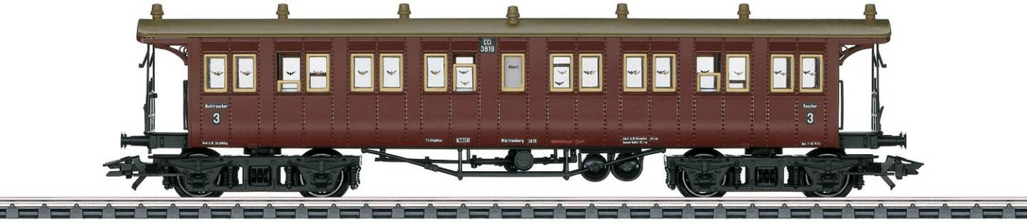 Modelleisenbahnen Märklin Württembergischer Reisezugwagen CCi, Sitzwagen 3. Klasse (42134)