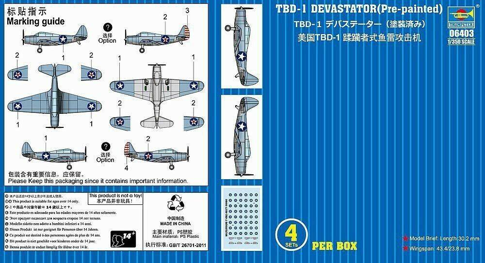 Trumpeter TBD-1 Devastator (06403) Modellbausätze