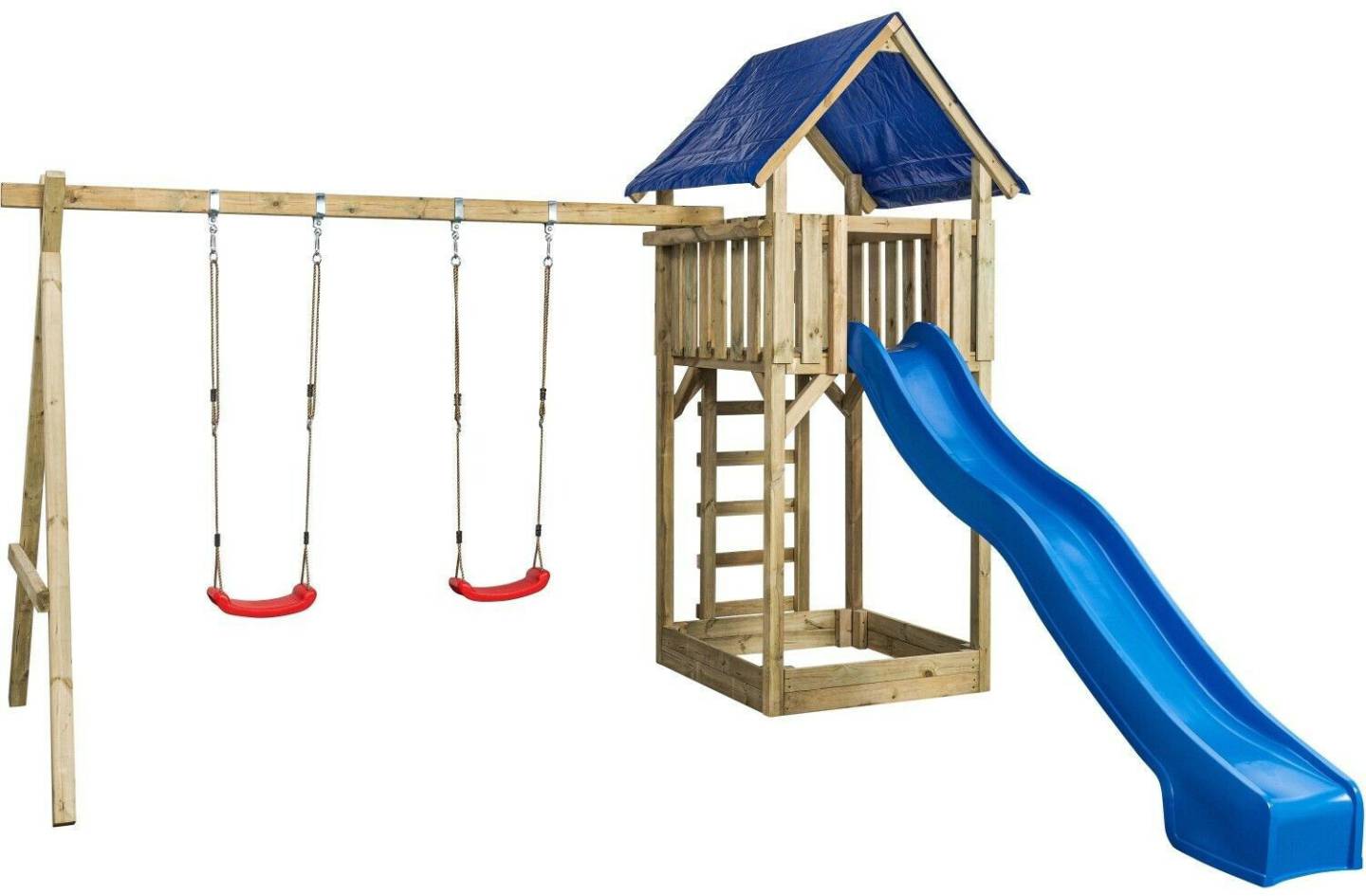 Schaukeln & Rutschen SwingKing Spielgerät Jonas mit Rutsche Blau 421 x 350 x 297 cm