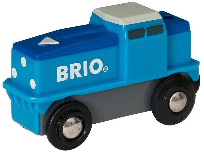 Spielzeug-Fahrzeuge Brio World - Blaue Batterie Frachtlok (33130)