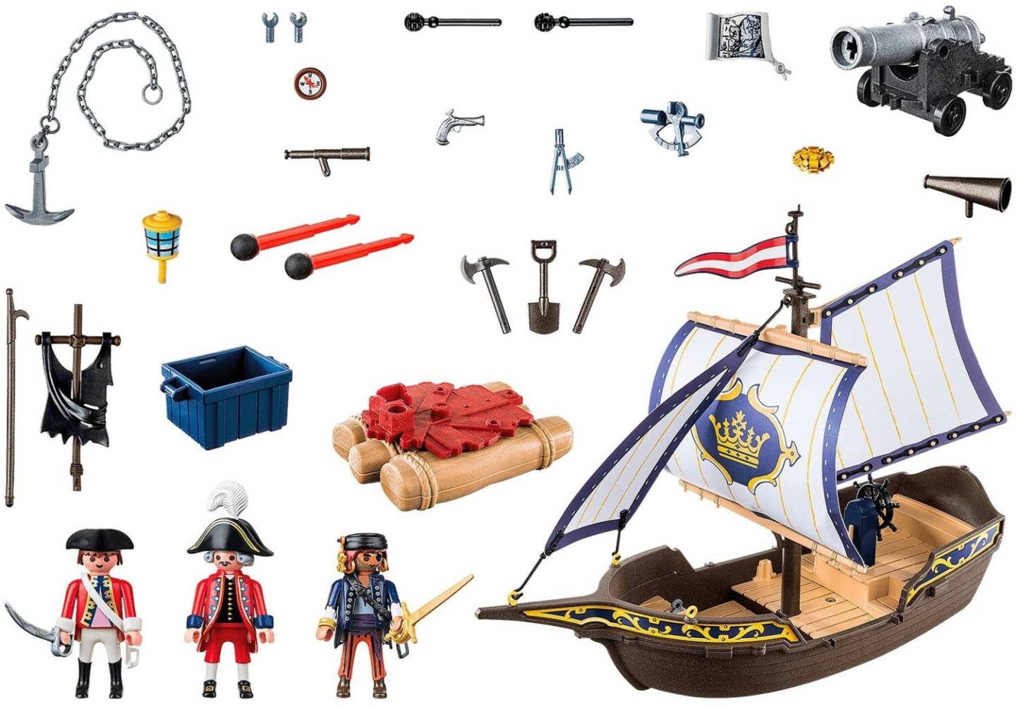 Playmobil Playmobil Pirates - Rotrocksegler (70412)