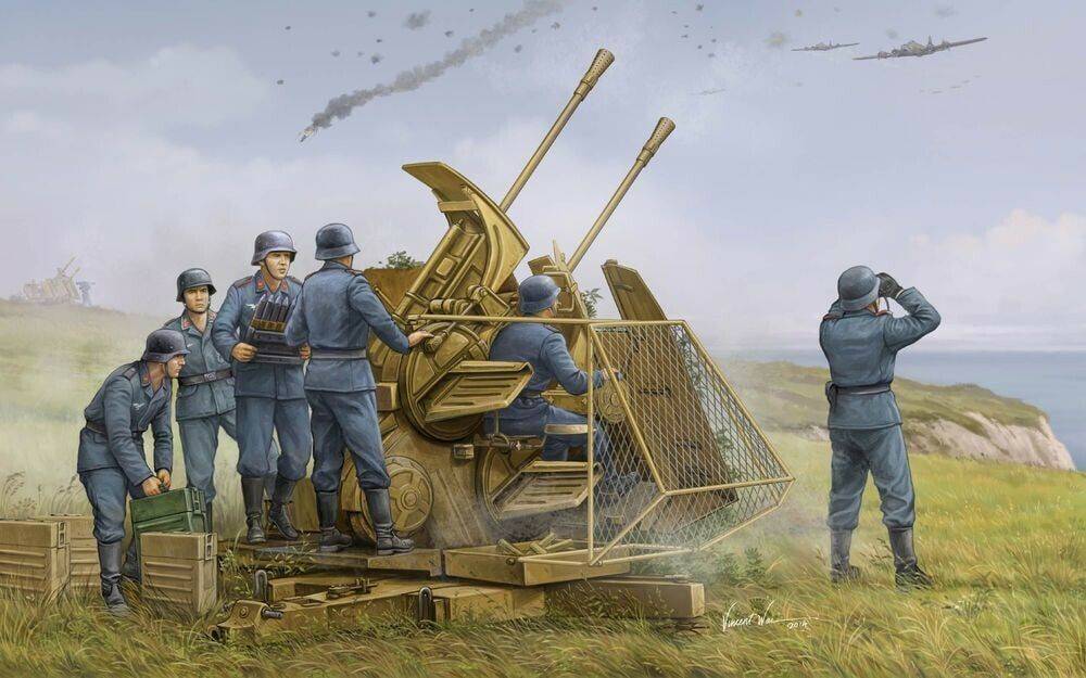 Trumpeter German 37mm Flak 43 Zwilling (02347) Modellbausätze