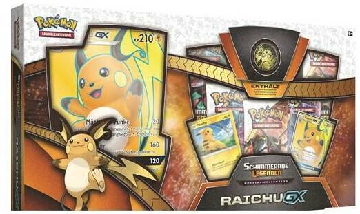 Sammelkarten Pokémon Raichu GX Box 25978