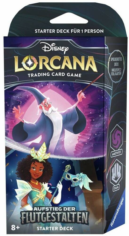 Ravensburger Disney Lorcana Amethyst und Stahl Starterdeck Sammelkarten