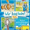 Bastelspiele Loewe Wir basteln! XXL - Die schönsten Motive zum Malen, Ausschneiden und Kleben (blau)