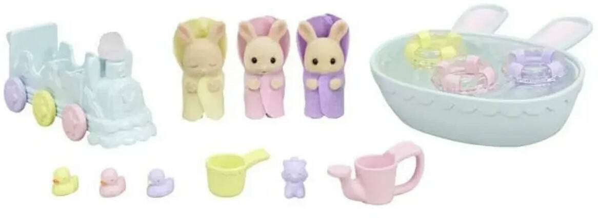 Sylvanian Families Milchhasen Bade Spielset (5707) Sammelfiguren