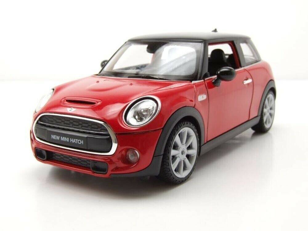 WELLY BMW Mini Cooper Hatch 2015 rot/schwarz Modellfahrzeuge