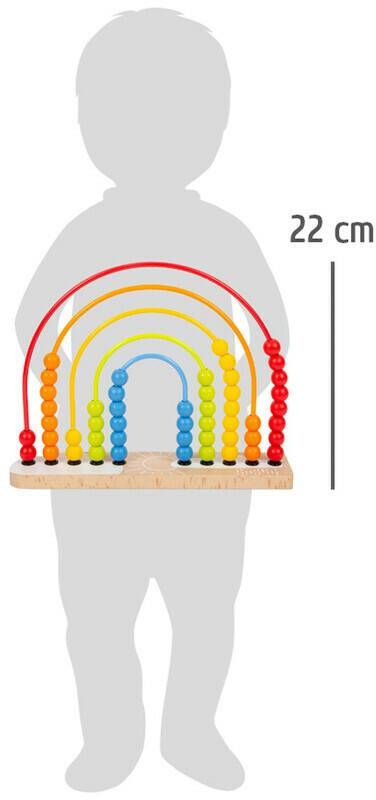 Motorikspielzeuge Small Foot Design Motorikschleife und Abakus Regenbogen (11965)