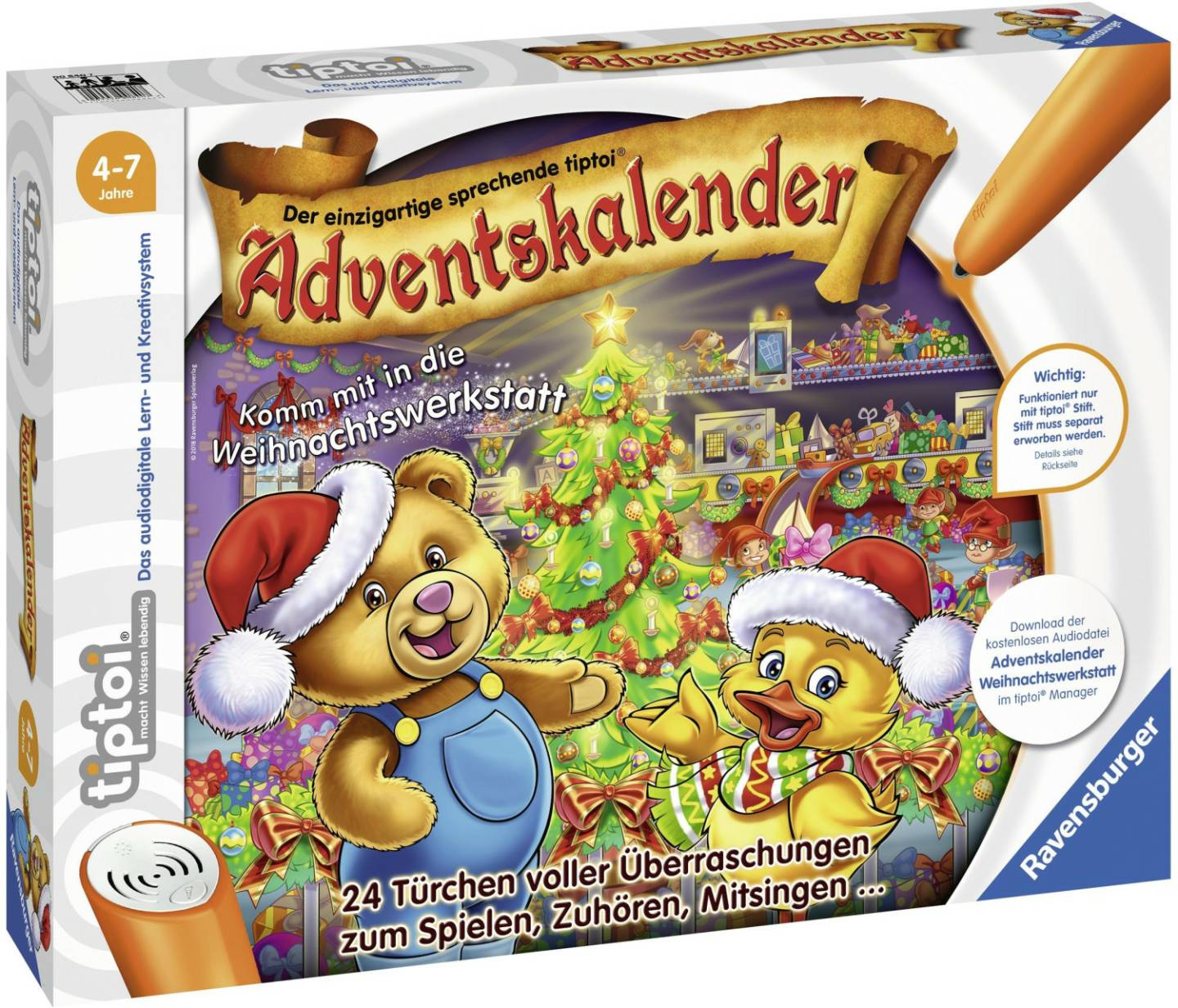 tiptoi Ravensburger tiptoi - Adventskalender - die Weihnachtswerkstatt