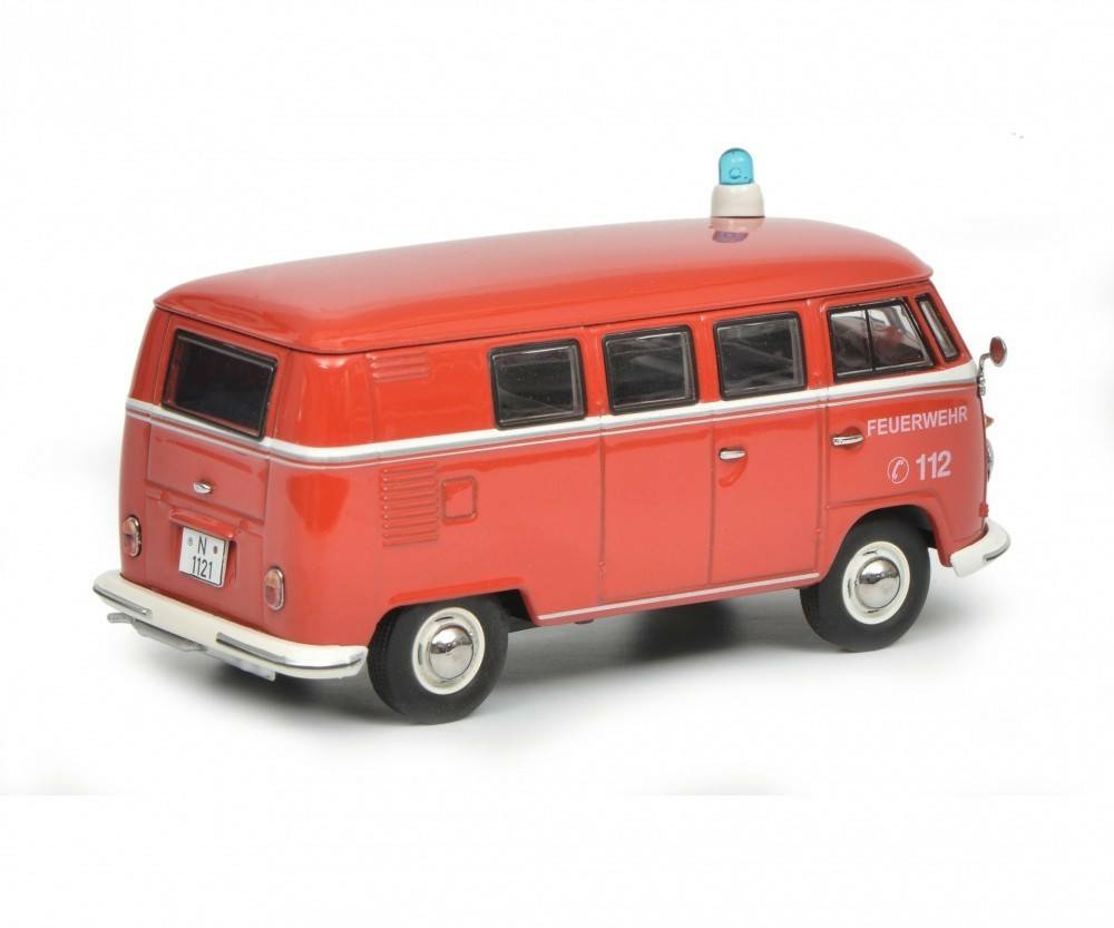 Schuco VW T1b Bus "Feuerwehr" 1:43 (368800) Modellfahrzeuge