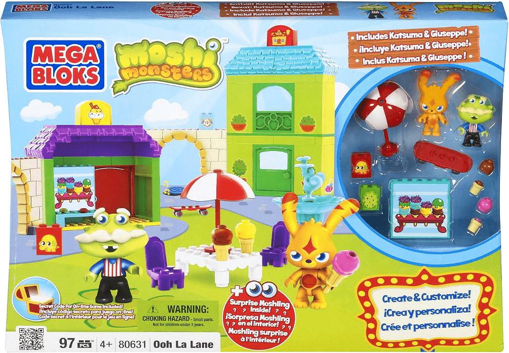 Baukästen & Bausteine MEGA BLOKS Moshi Monsters - Großes Spieleset Ooh La Lane