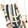 Schaukeln & Rutschen vidaXL Baby swing with safety belt cotton wood blue