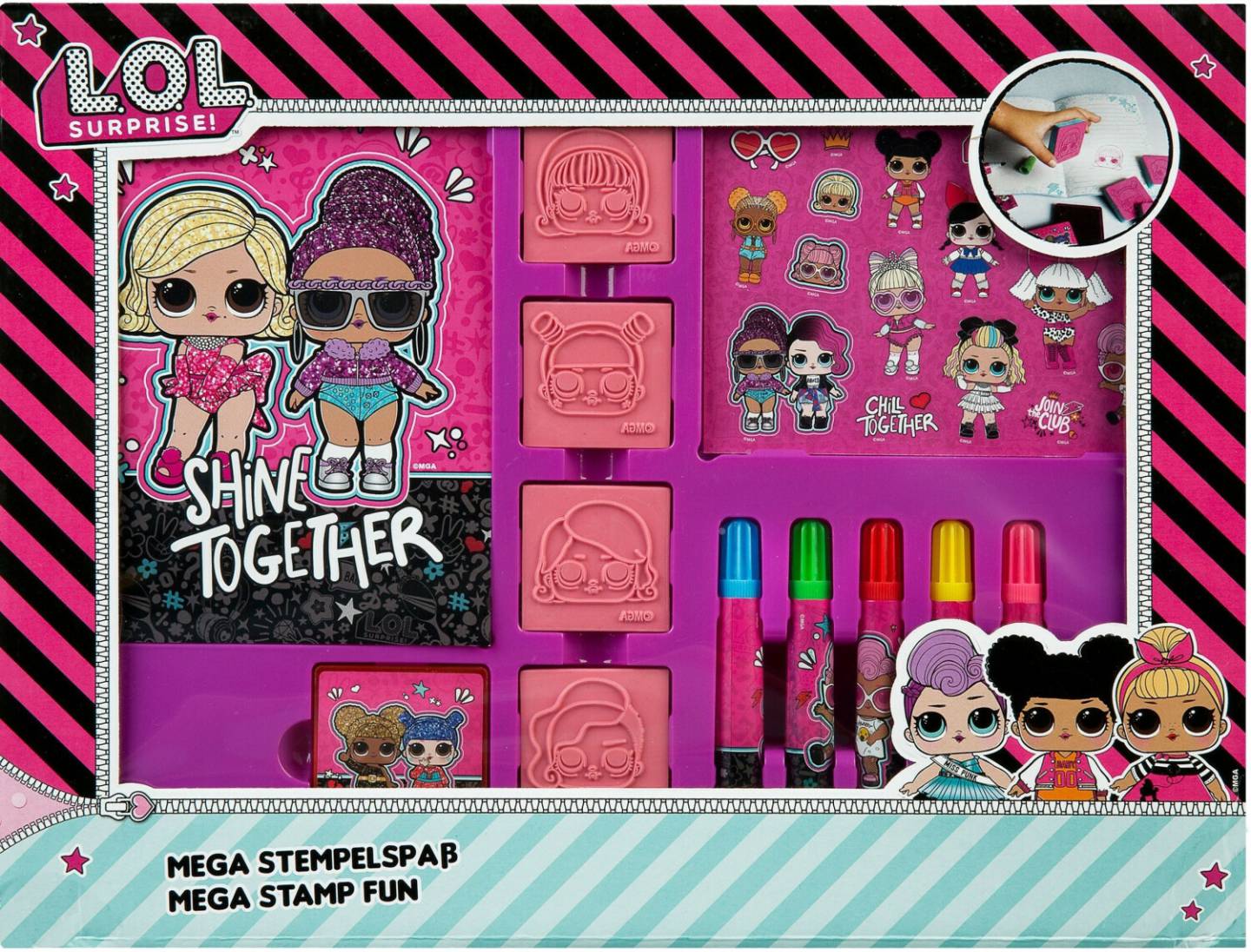 Undercover Stempel Set LOL Surprise Bastelspiele