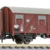 Liliput 3-tlg. Set gedeckter Güterwagen Gbs 245 glatte Wände ohne Bühne, DB, Ep. IV (L260138) Modelleisenbahnen