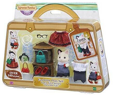 Sylvanian Families Fashio Play Set - Town Girl Series - Tuxedo Cat (5462) Sammelfiguren