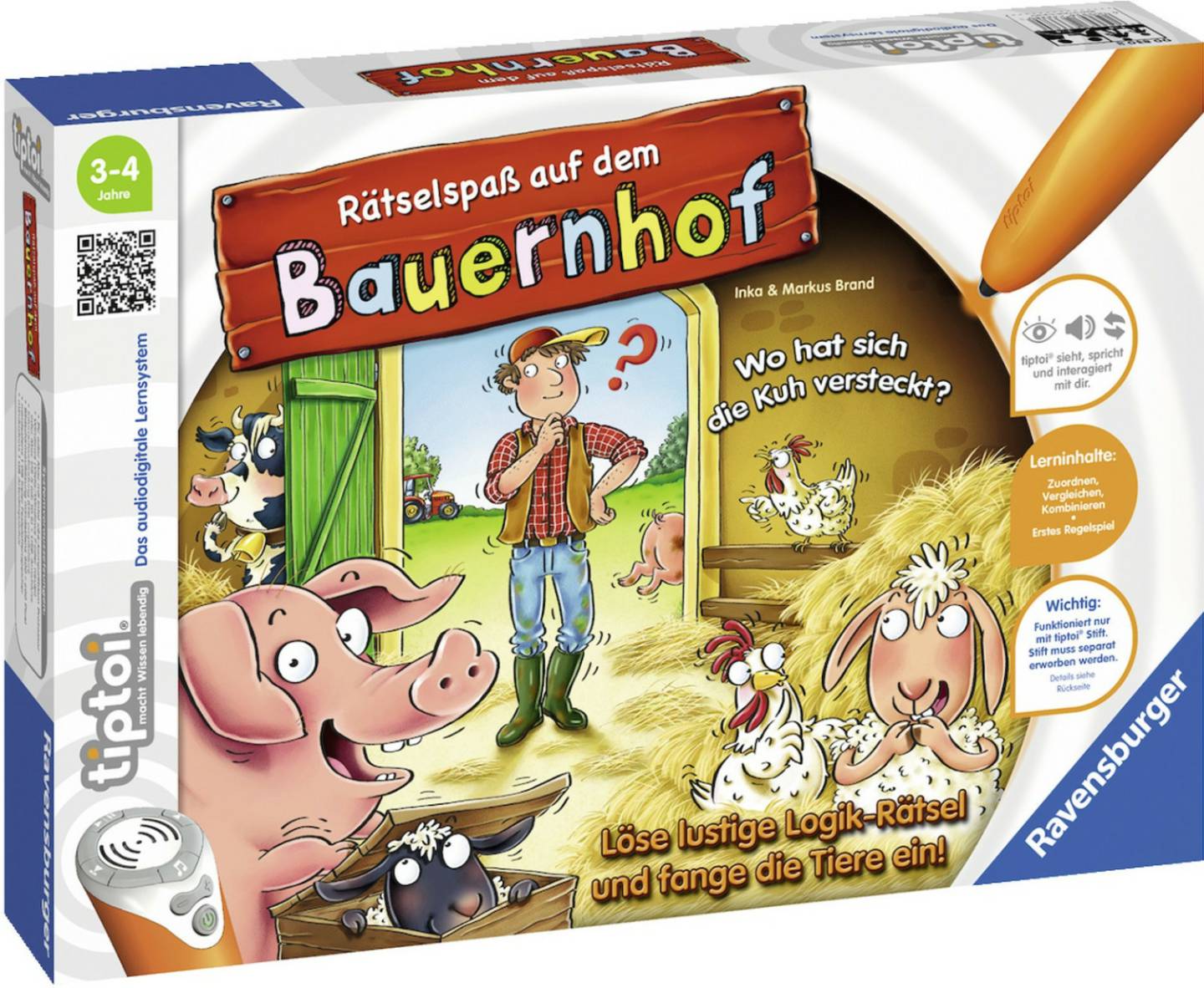 Ravensburger tiptoi - Rätselspaß auf dem Bauernhof (00830) tiptoi