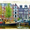 Puzzles Calvendo Amsterdam - Gracht mit Hausboot (1000 Teile)