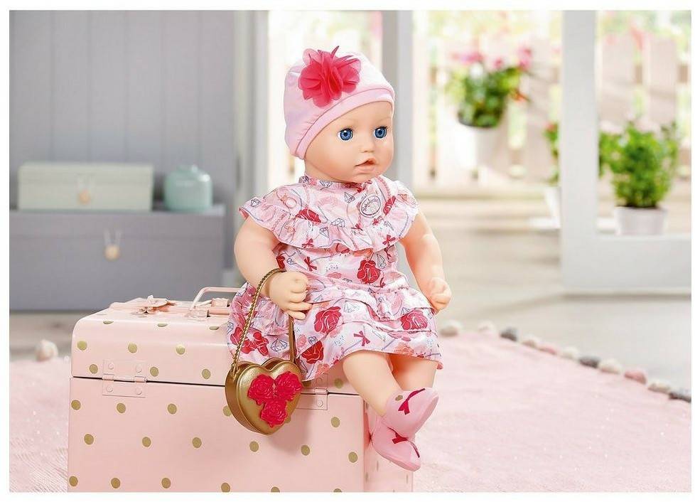 Puppen Baby Annabell Deluxe Set Blumen