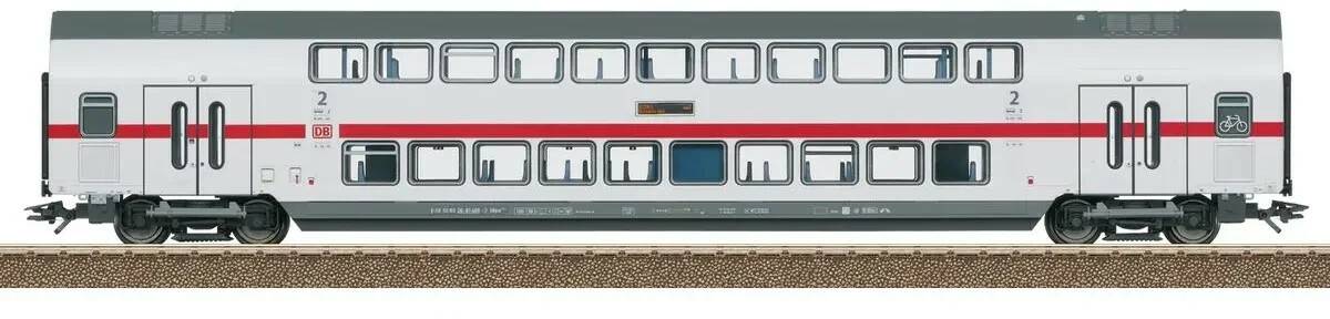 Trix Modellbahnen IC2 Doppelstock-Mittelwagen DBpza 682.2, 2. Klasse (T23257) Modelleisenbahnen