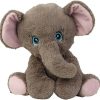 Lifestyle & More Elefant grau mit süßen Augen sitzend 31 cm (4272) Kuscheltiere