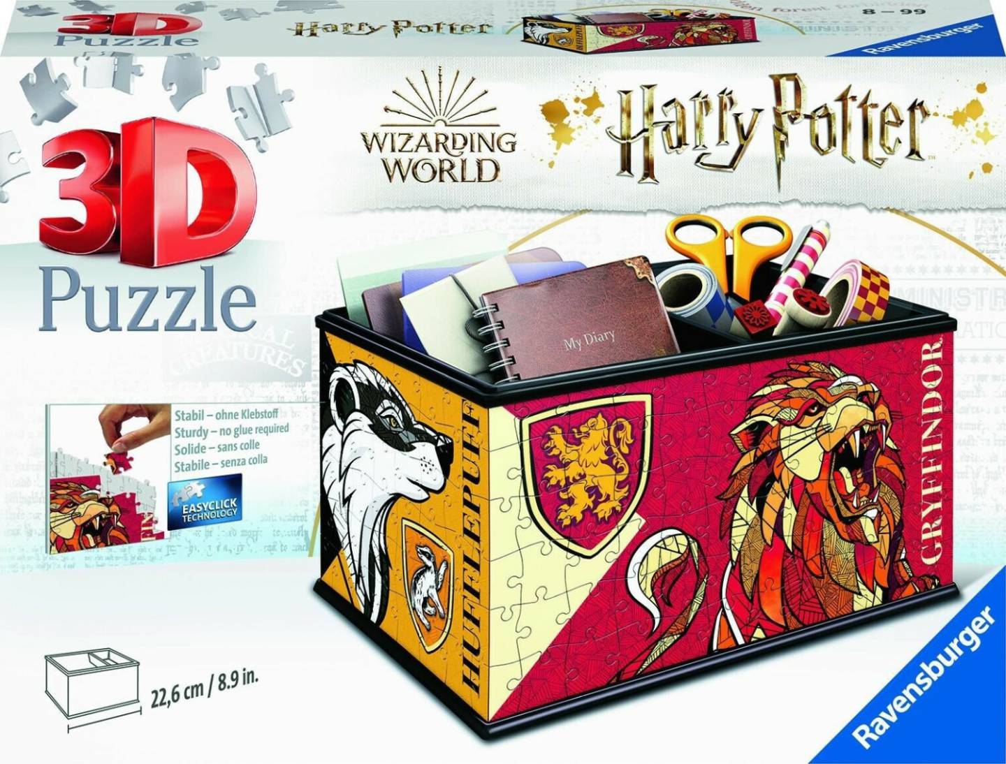 Ravensburger Spiel - 3D Puzzle - Aufbewahrungsbox Harry Potter, 216 Teile (11258) Puzzles