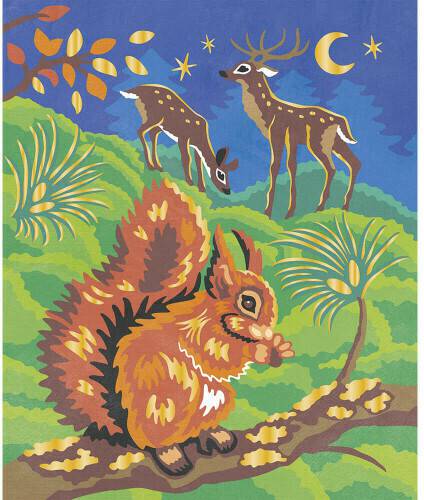 Janod Paint by Numbers Forest Animals 2 boards Zeichen- & Malsets