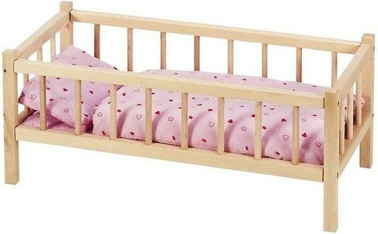 Puppen Goki Puppenbett Buche natur (RA107)