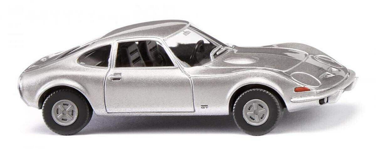 Wiking H0 Opel GT, silber-metallic (0804 10) Modellfahrzeuge