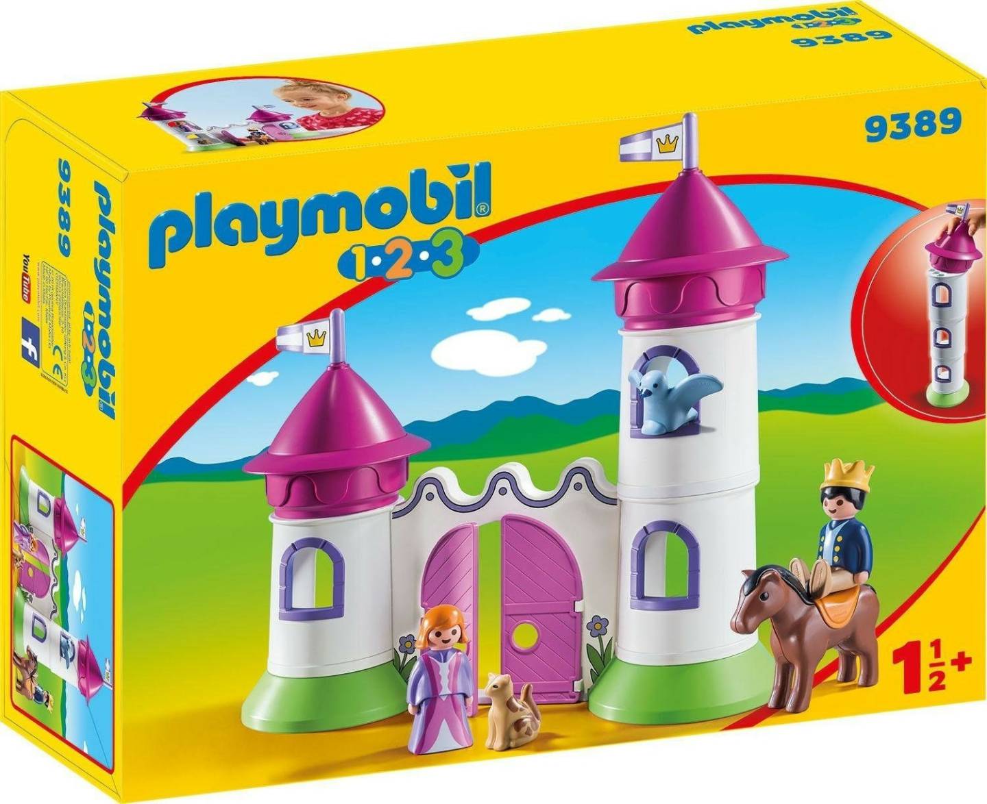 Playmobil 1.2.3 - Schlösschen mit Stapelturm (9389) Playmobil