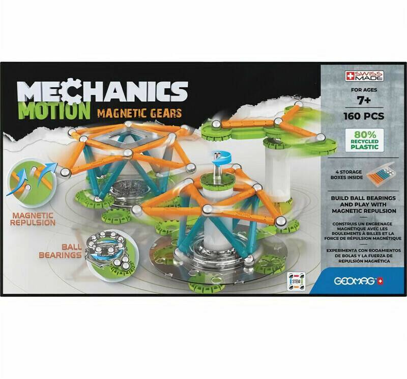 Baukästen & Bausteine Geomag Mechanics Motion Magnetic Gears 160 pcs