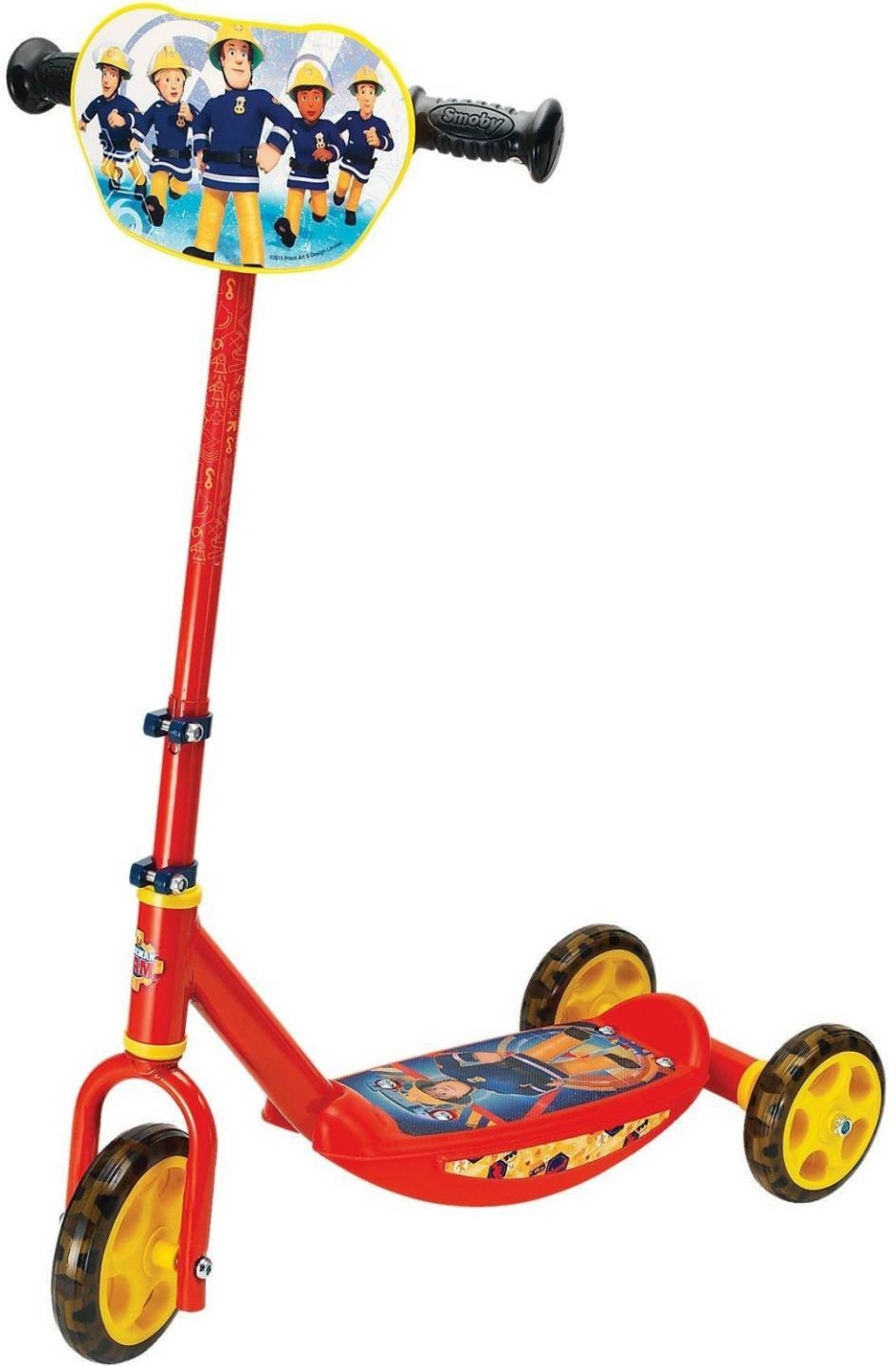 Smoby Feuerwehrmann Roller 3 Räder Kinderroller