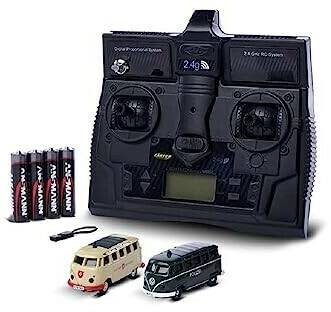 RC-Modellbau Carson VW T1 Polizei+ Malteser Combo LCD 1:87 (500504152)