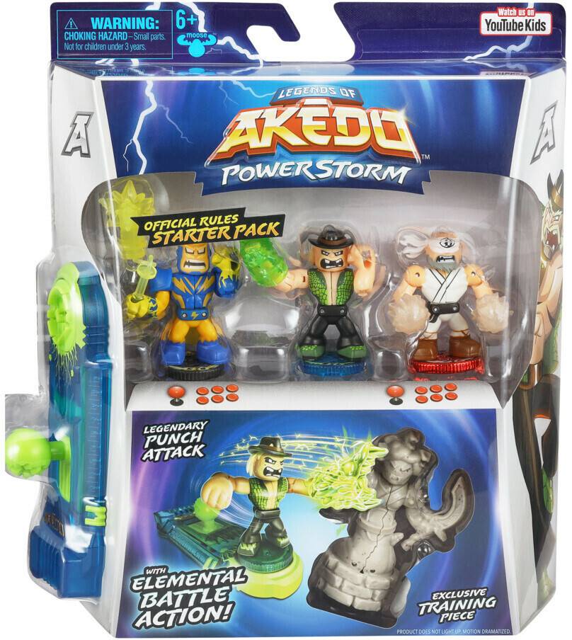 Moose Toys Akedo Legends Of Powerstorm - Official Rules Starter Pack Sammelfiguren