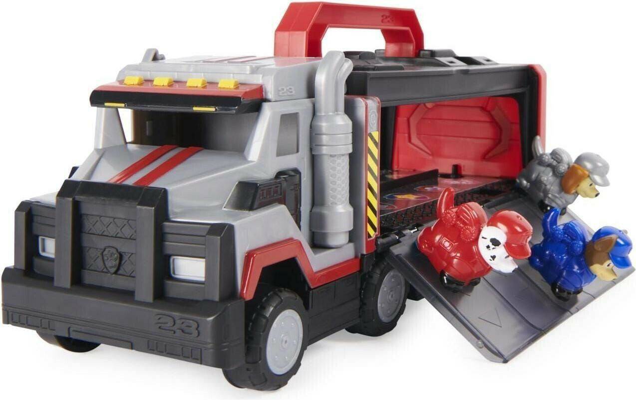 Spin Master Paw Patrol Big Truck Pups - Al Truck Storage Case + 3 Figuren Spielzeug-Fahrzeuge