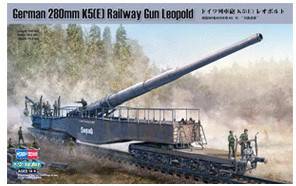 Modellbausätze HobbyBoss German 280mm K5(E) Railway Gun Leopold (82903)