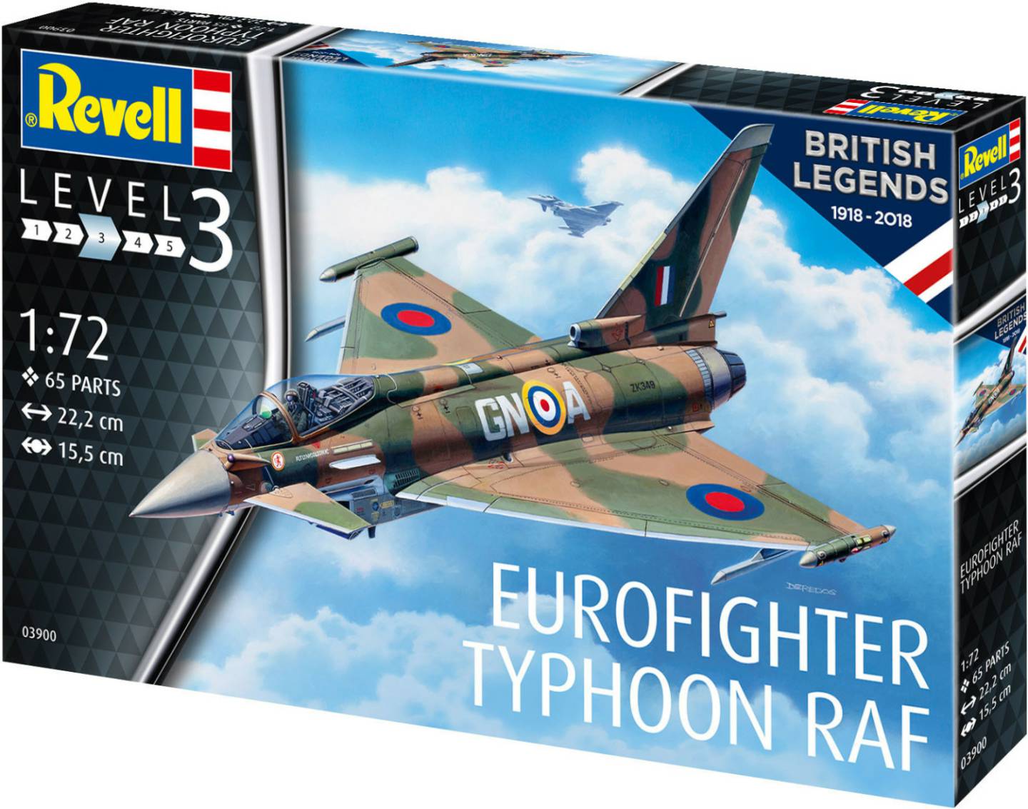 Modellbausätze Revell British Legends: Eurofighter Typhoon RAF (03900)