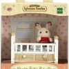 Sylvanian Families Schokoladenhasen Baby mit Bett Sammelfiguren