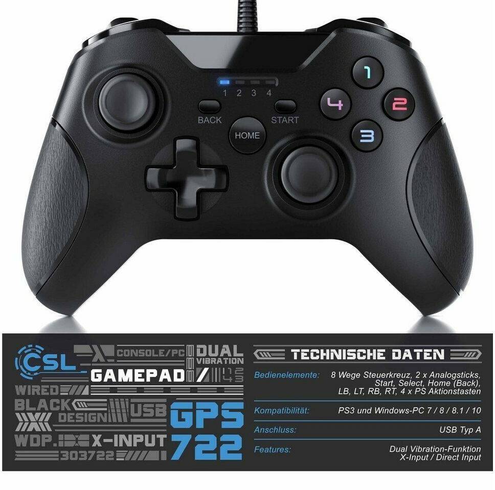 Gamepads CSL PC Gamepad GPS 722 (2 Stück)