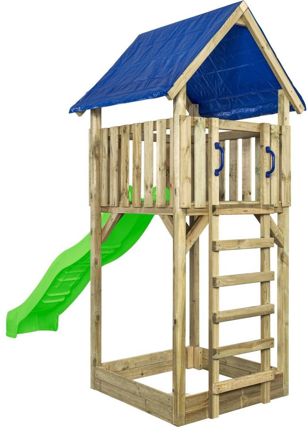 Schaukeln & Rutschen SwingKing Spielturm Lisa mit Rutsche Apfelgrün 121 x 350 x 297 cm