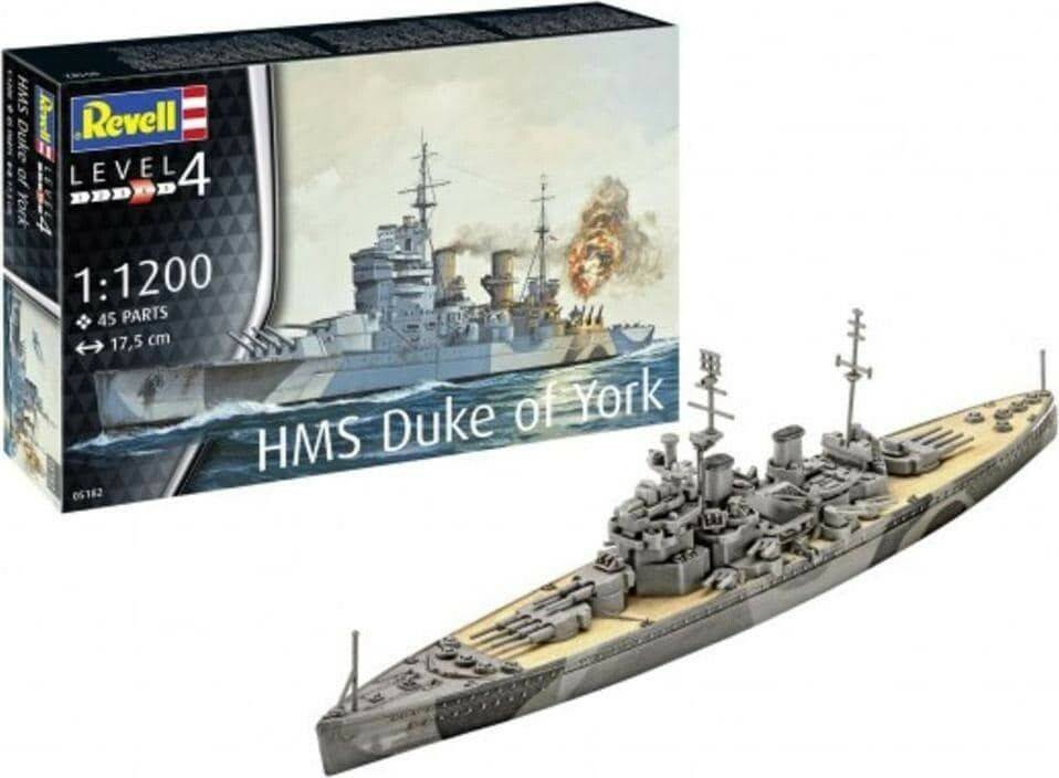 Revell Model Set Battleship HMS Duke of York 1:1200 (65182) Modellbausätze