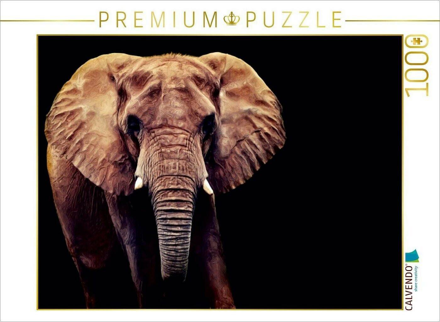 Calvendo Afrikanischer Elefant (1000 Teile) (702368) Puzzles