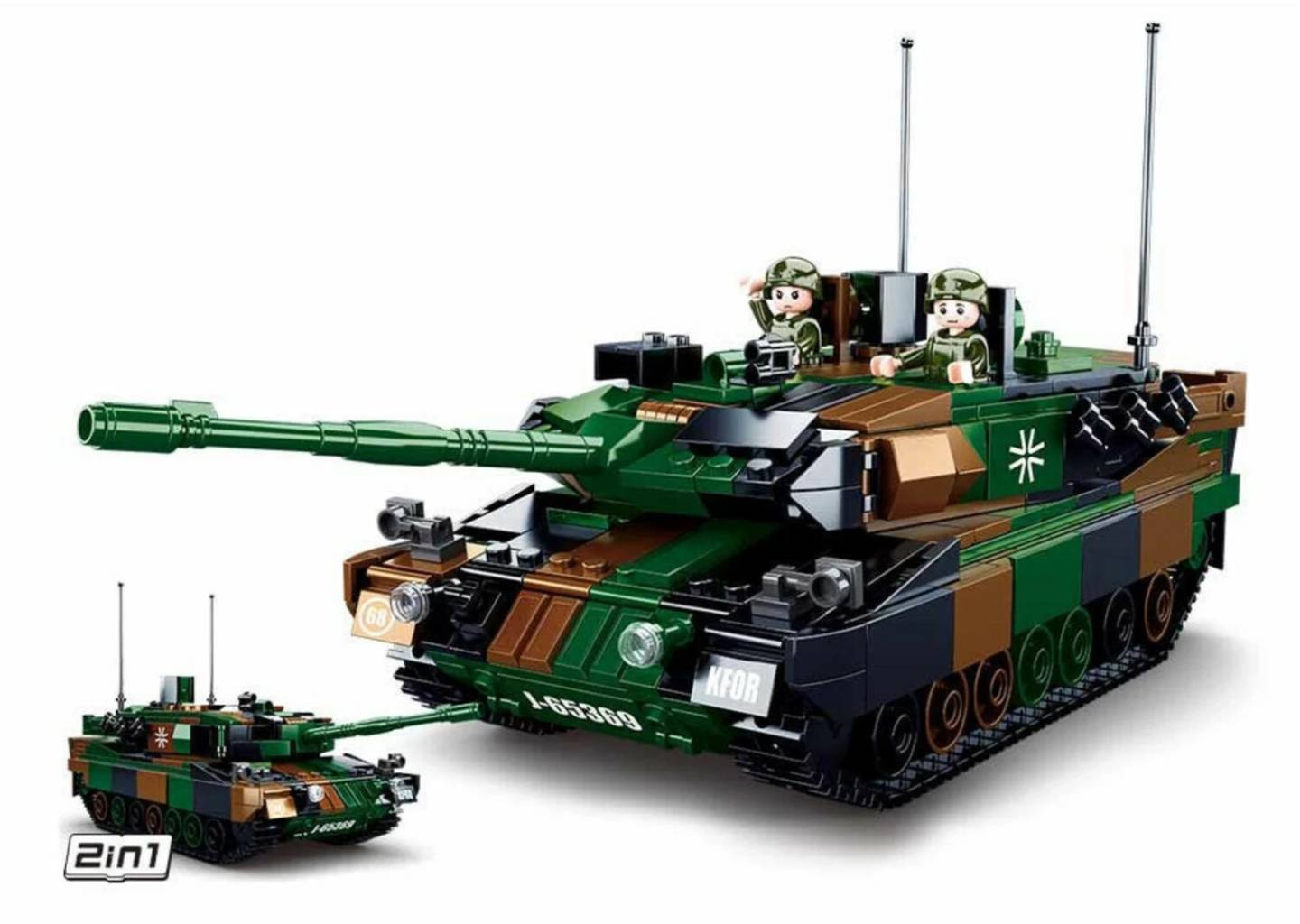 Baukästen & Bausteine Sluban Kampfpanzer Leopold (M38-B0839)