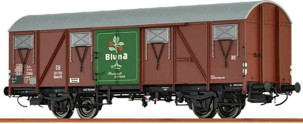 Brawa Gedeckter Güterwagen Glmhs 50 „Bluna”, DB, Ep. III (67809) Modelleisenbahnen